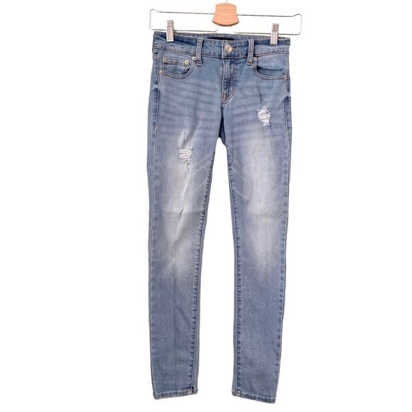 Aeropostale Low Rise Distressed Jegging in Size 0 - Picture 1 of 6